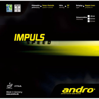 упаковка накладки Andro Impuls Speed