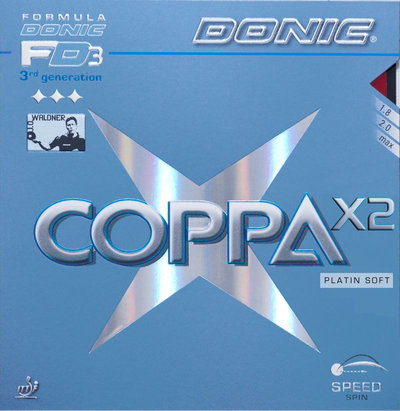 Упаковка накладки Donic Coppa X2 Platin Soft
