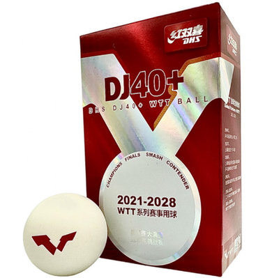 Упаковка мячи для настольного тенниса DHS 3*** DJ40+ WTT 6 шт