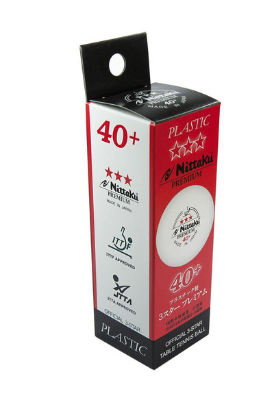 Упаковка Nittaku Premium 3* 3 шт вид сбоку