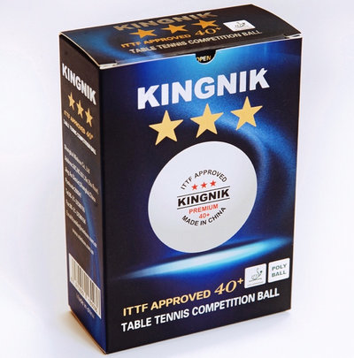 Упаковка мячей Kingnik 3* 40+ Premium 6 шт