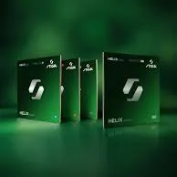 серия накладок stiga-helix-hybrid-4 шт в зеленой гамме