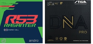 Сравнение накладок DNA Pro H и Rasanter R53